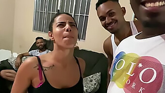 Brazilian Amateur Threesome With Three Black Men And A Mature Woman